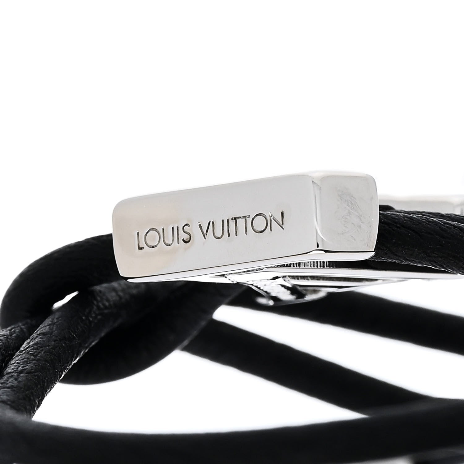 Louis Vuitton Calfskin LV Bloom Bracelet Black 5 of 5