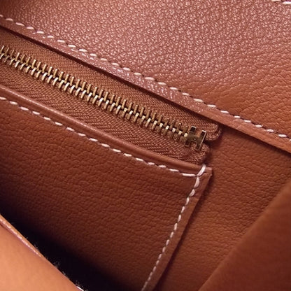 Hermes Taurillon Clemence BIRKIN 40 Gold 10 of 14