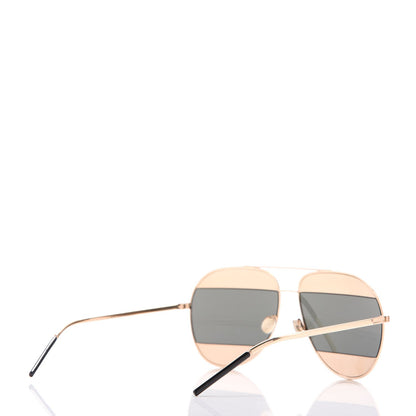 Christian Dior Split 1 Aviator Sunglasses Gold 4 of 8
