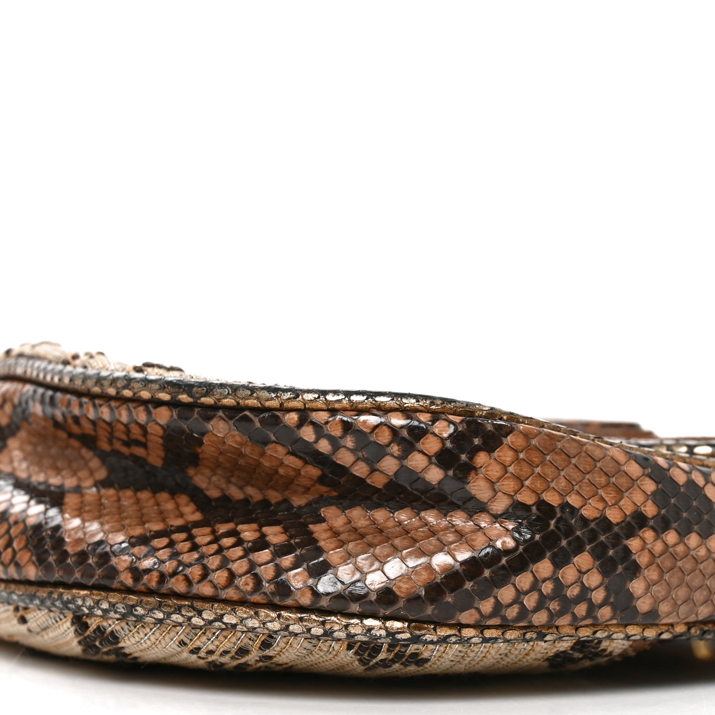 Snakeskin Suede Monogram Empire Ponant Marron