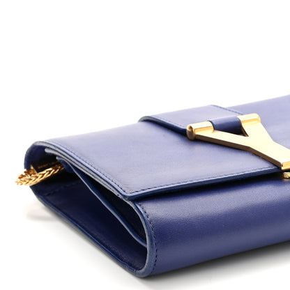 Saint Laurent Calfskin Small Classic Y Satchel Blue 9 of 16