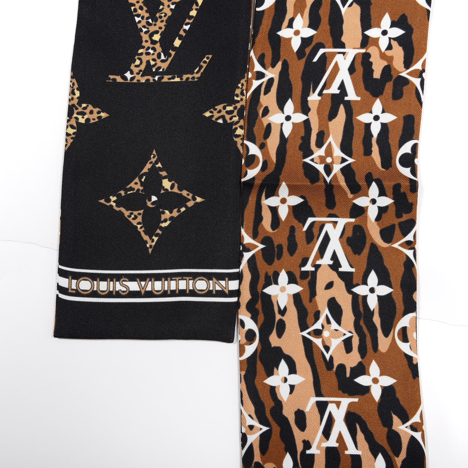 Louis Vuitton Silk Monogram Giant Jungle Bandeau Black 3 of 4