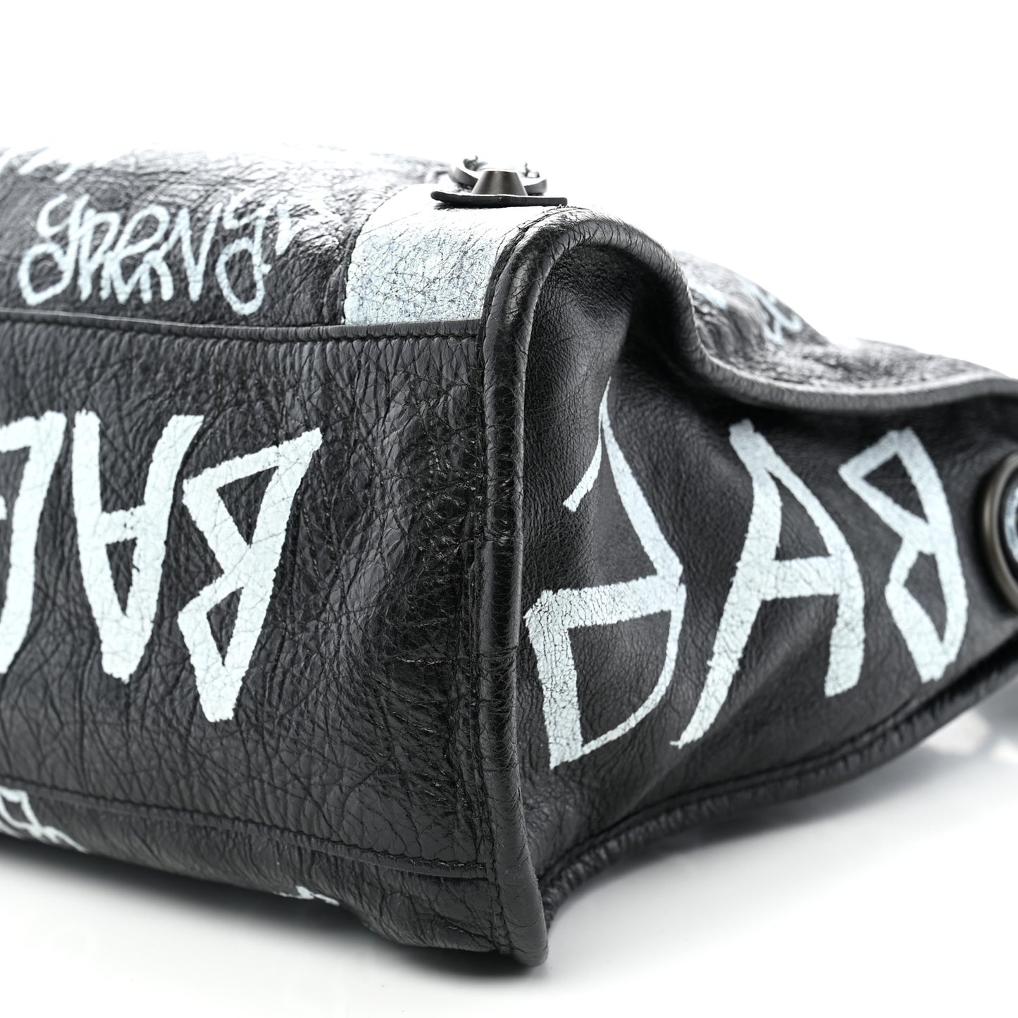 Agneau Arena Graffiti All Over Classic Hardware City Black White