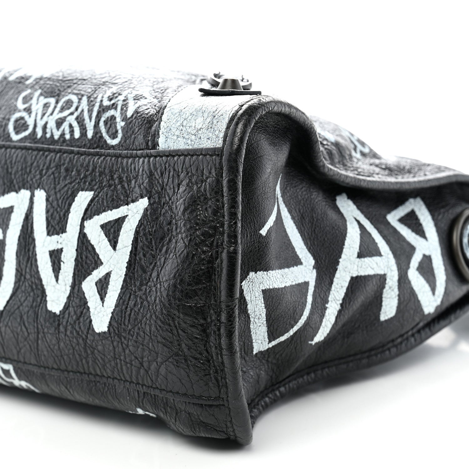 Balenciaga Agneau Arena Graffiti All Over Classic Hardware City Black White 11 of 11