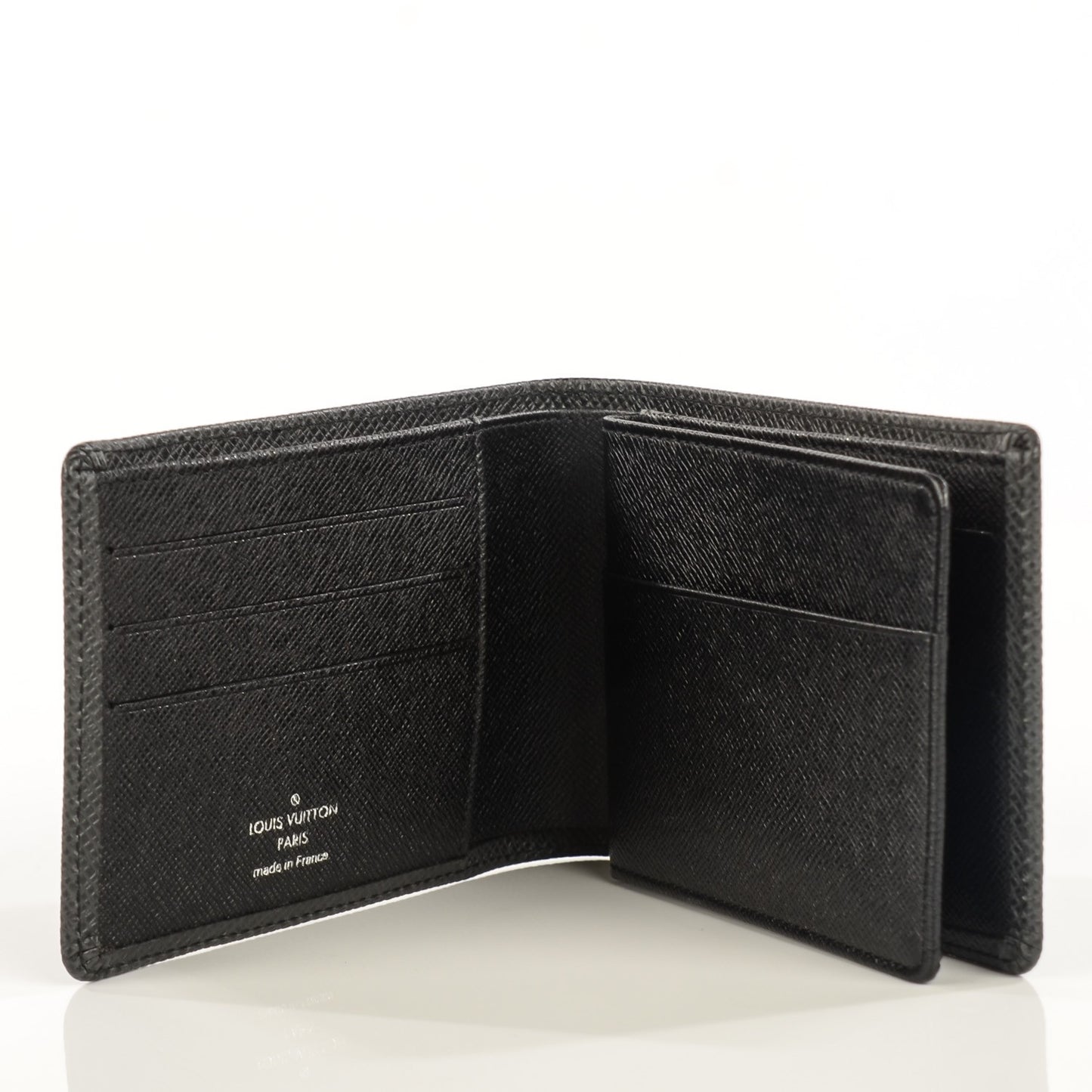 Taiga Mens Billfold Wallet 3 Flaps Ardoise