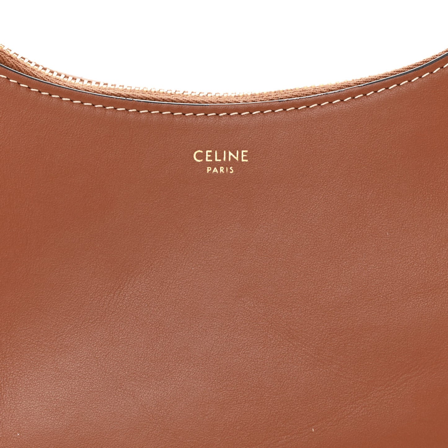 Smooth Calfskin Medium Strap Ava Shoulder Bag Tan