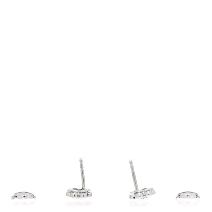 Tiffany Platinum Diamond Flower Earrings 3 of 4
