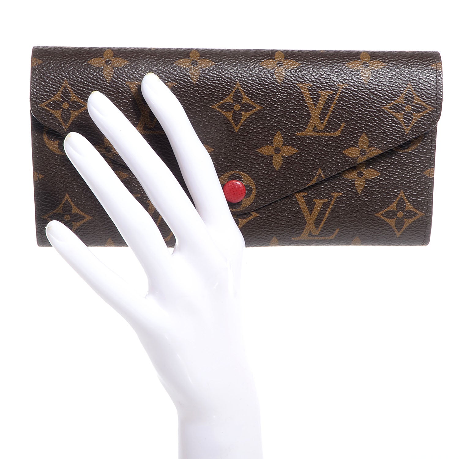 Louis Vuitton Monogram Josephine Wallet Red 2 of 8