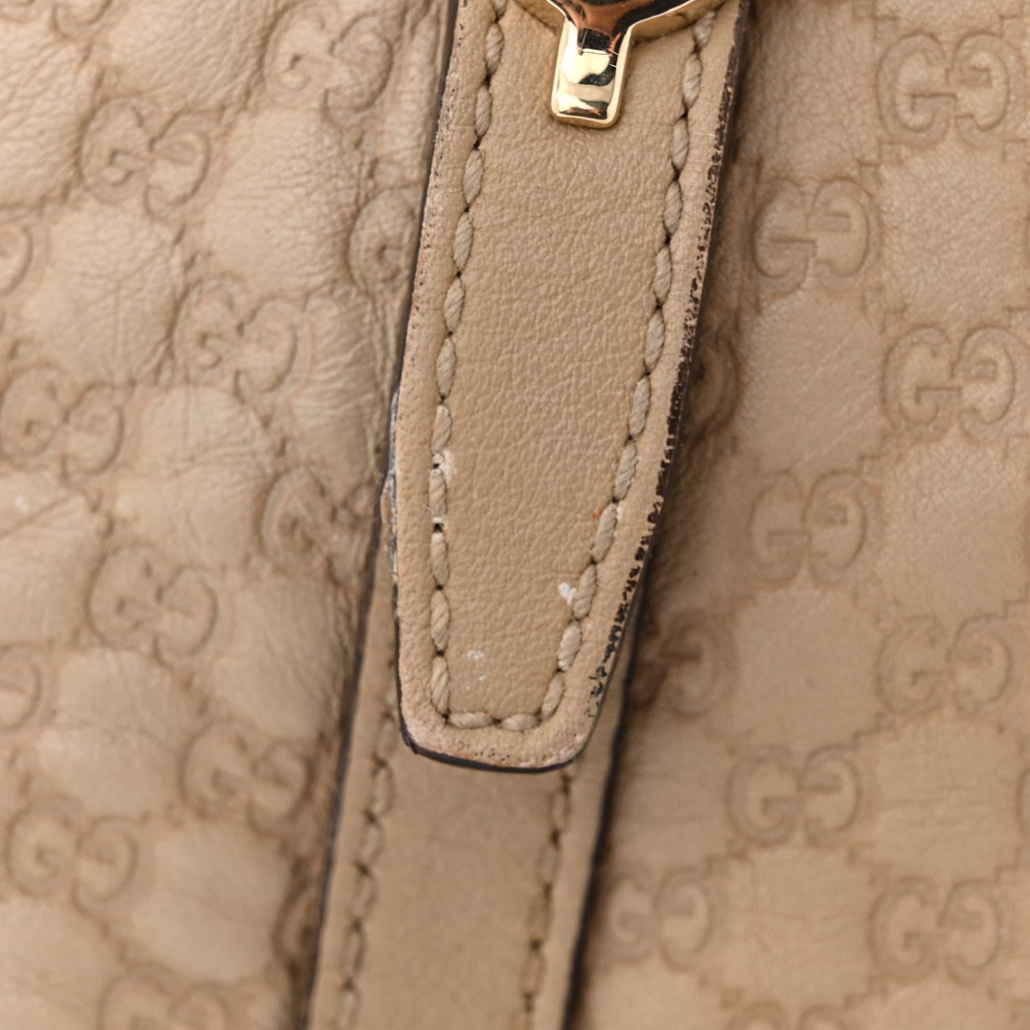 Gucci Calfskin Microguccissima Medium Nice Top Handle Dome Bag Beige 12 of 20