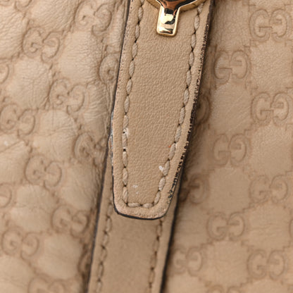 Gucci Calfskin Microguccissima Medium Nice Top Handle Dome Bag Beige 12 of 20
