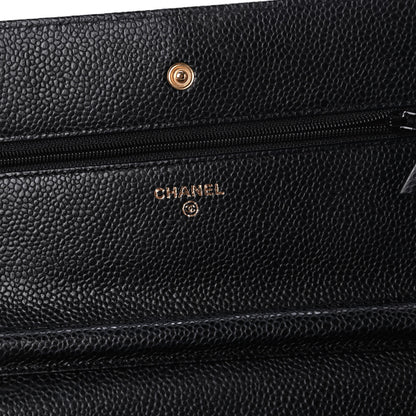 Chanel Caviar Quilted Wallet On Chain WOC Black 8 of 12