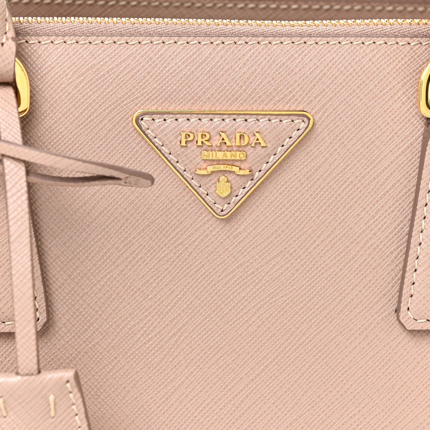 Prada Saffiano Small Galleria Double Zip Tote Cammeo 7 of 9