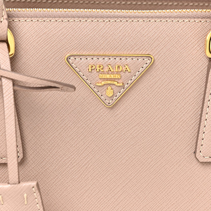 Prada Saffiano Small Galleria Double Zip Tote Cammeo 7 of 9