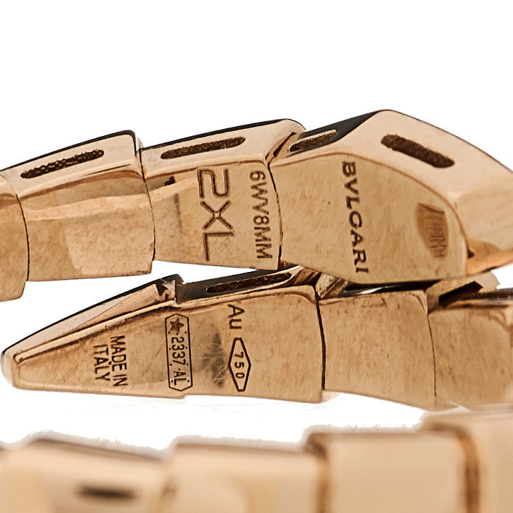 Bulgari 18K Rose Gold Serpenti Viper Ring 2XL 4 of 5