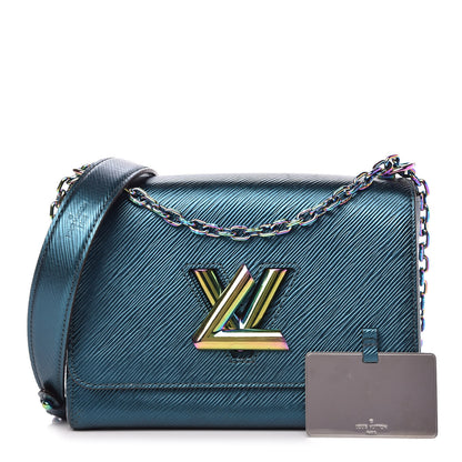 Louis Vuitton Epi Twist Scarabeo Shoulder Bag MM Blue Boreale 1 of 9