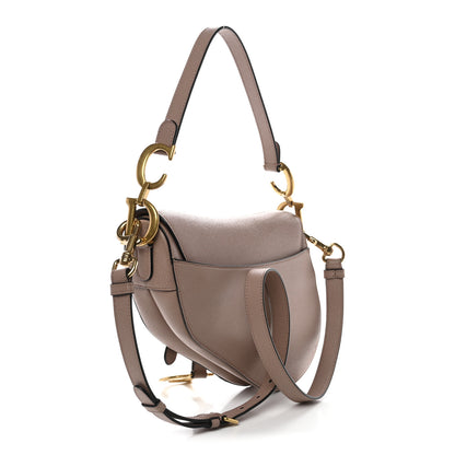 Christian Dior Grained Calfskin Saddle Bag With Strap Blush 3 of 10