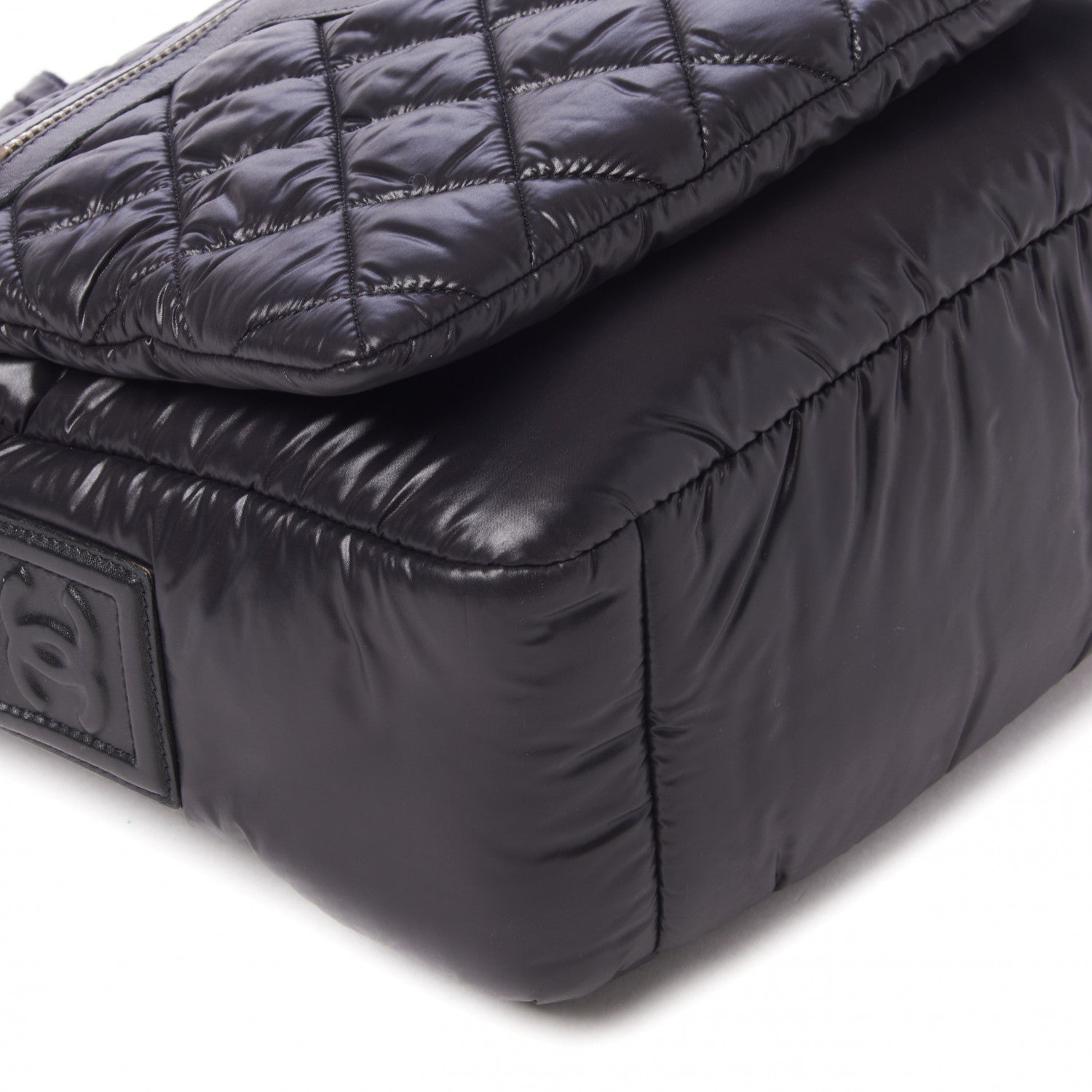 Chanel Nylon Small Coco Cocoon Messenger Bag Black 6 of 10