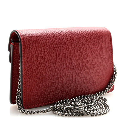 Gucci Calfskin Super Mini Dionysus Shoulder Bag Hibiscus Red 3 of 9