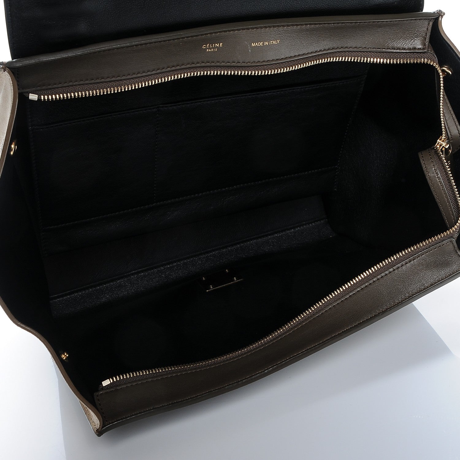 Celine Smooth Calfskin Suede Medium Tri-Color Trapeze 5 of 6