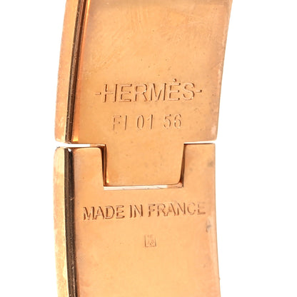 Hermes Enamel Narrow Clic Clac H Bracelet PM Rouge Corail 4 of 6
