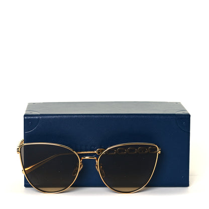 Louis Vuitton Metal My LV Chain Cat Eye Sunglasses Z1522W Gold 6 of 6