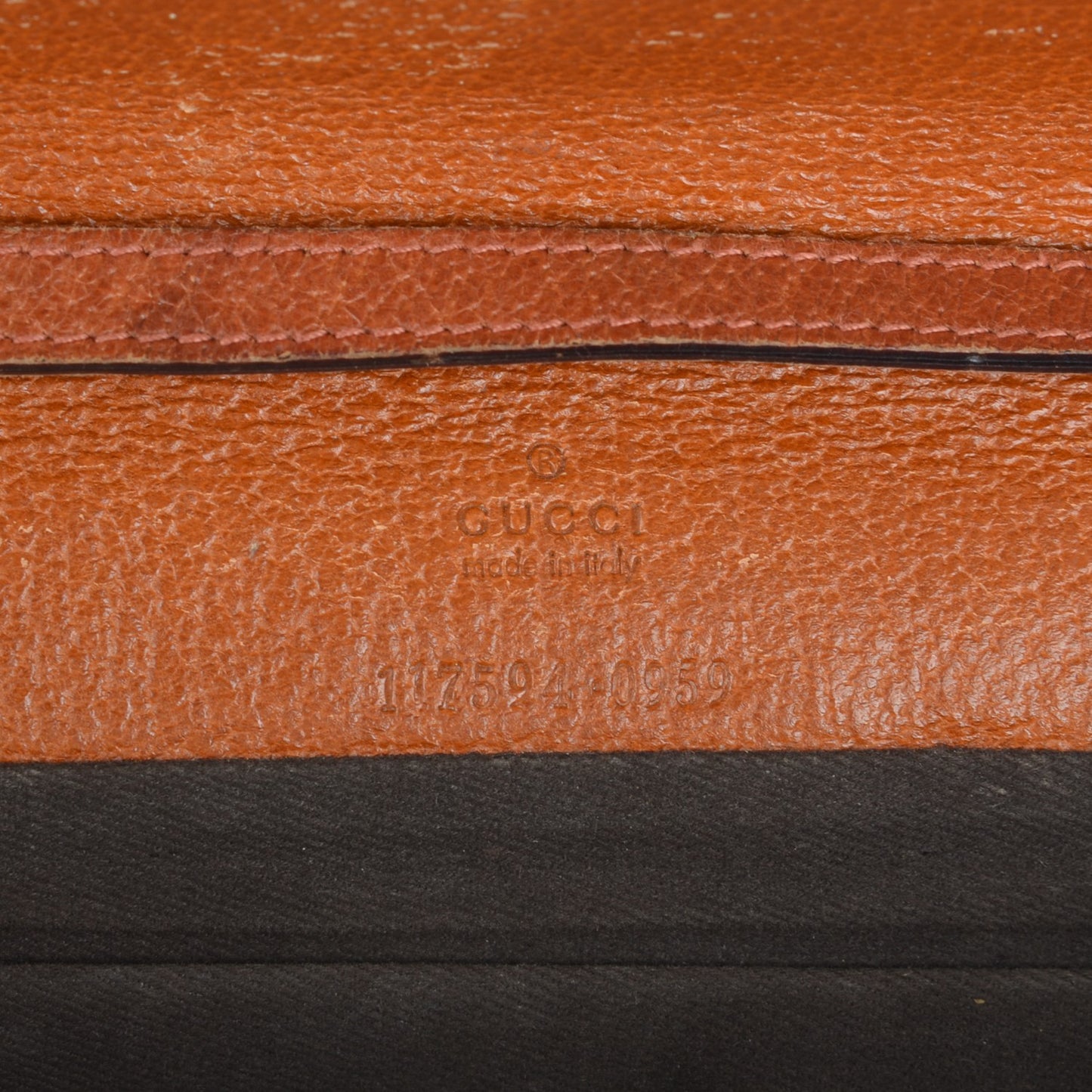 Monogram Bamboo Bar Clutch Brown