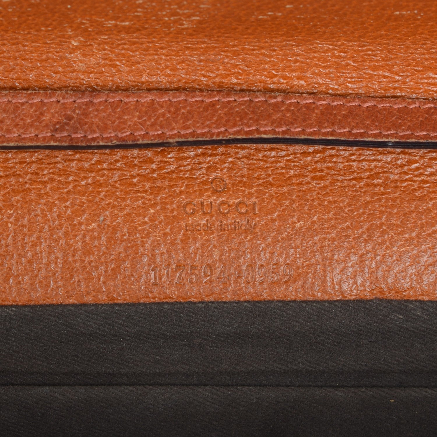 Gucci Monogram Bamboo Bar Clutch Brown 6 of 6