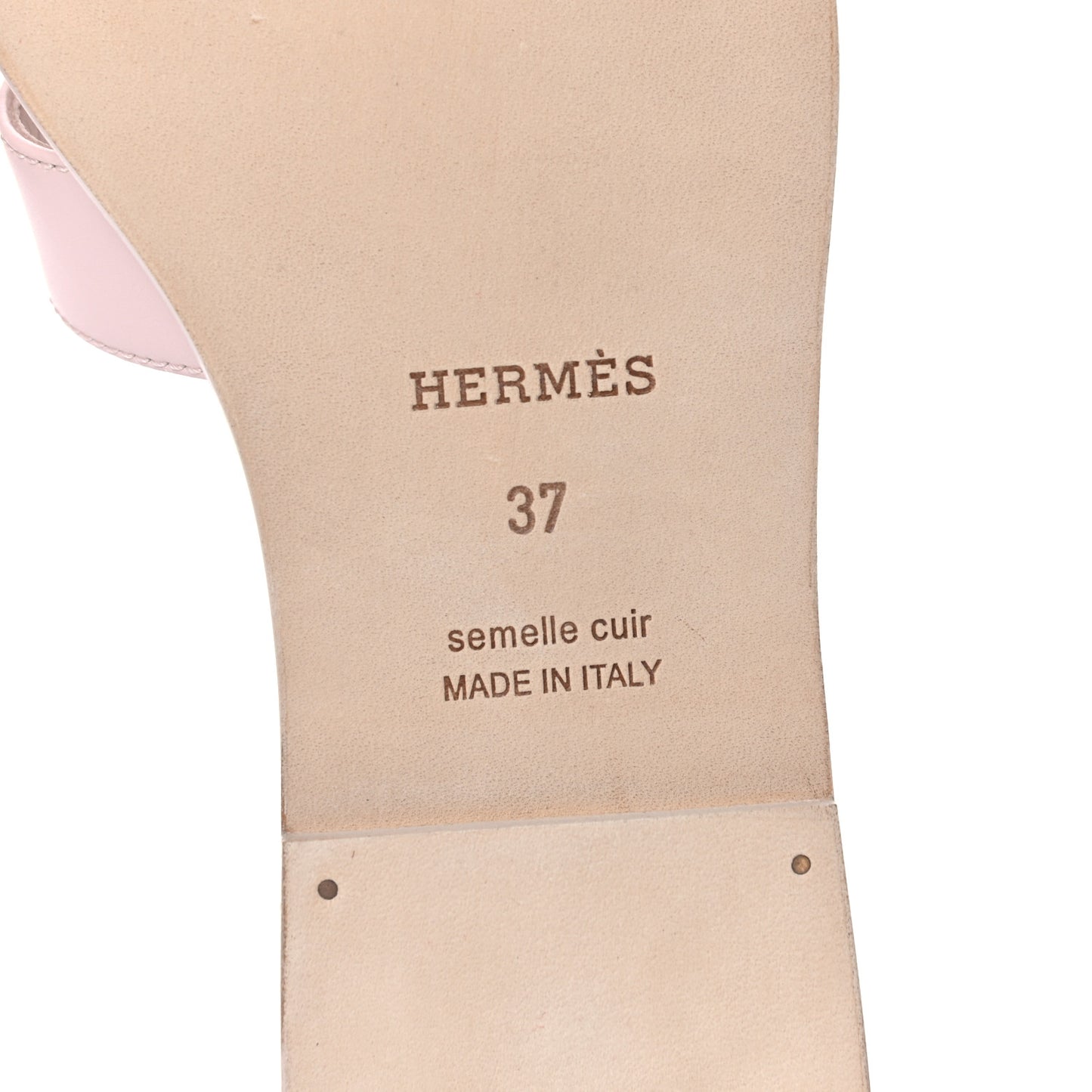 Calfskin Oran Sandals 37 Rose Pétale