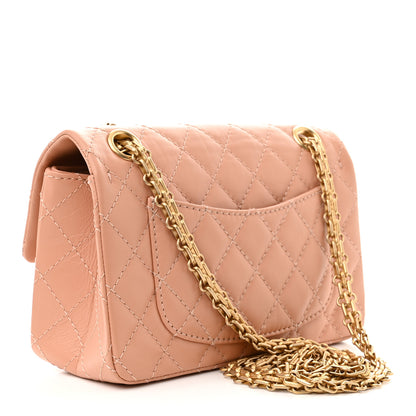 Chanel Aged Calfskin Quilted 2.55 Reissue Mini Flap Beige 3 of 10