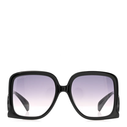 Gucci Acetate Rectangle Frame Sunglasses GG1326S Black 2 of 8