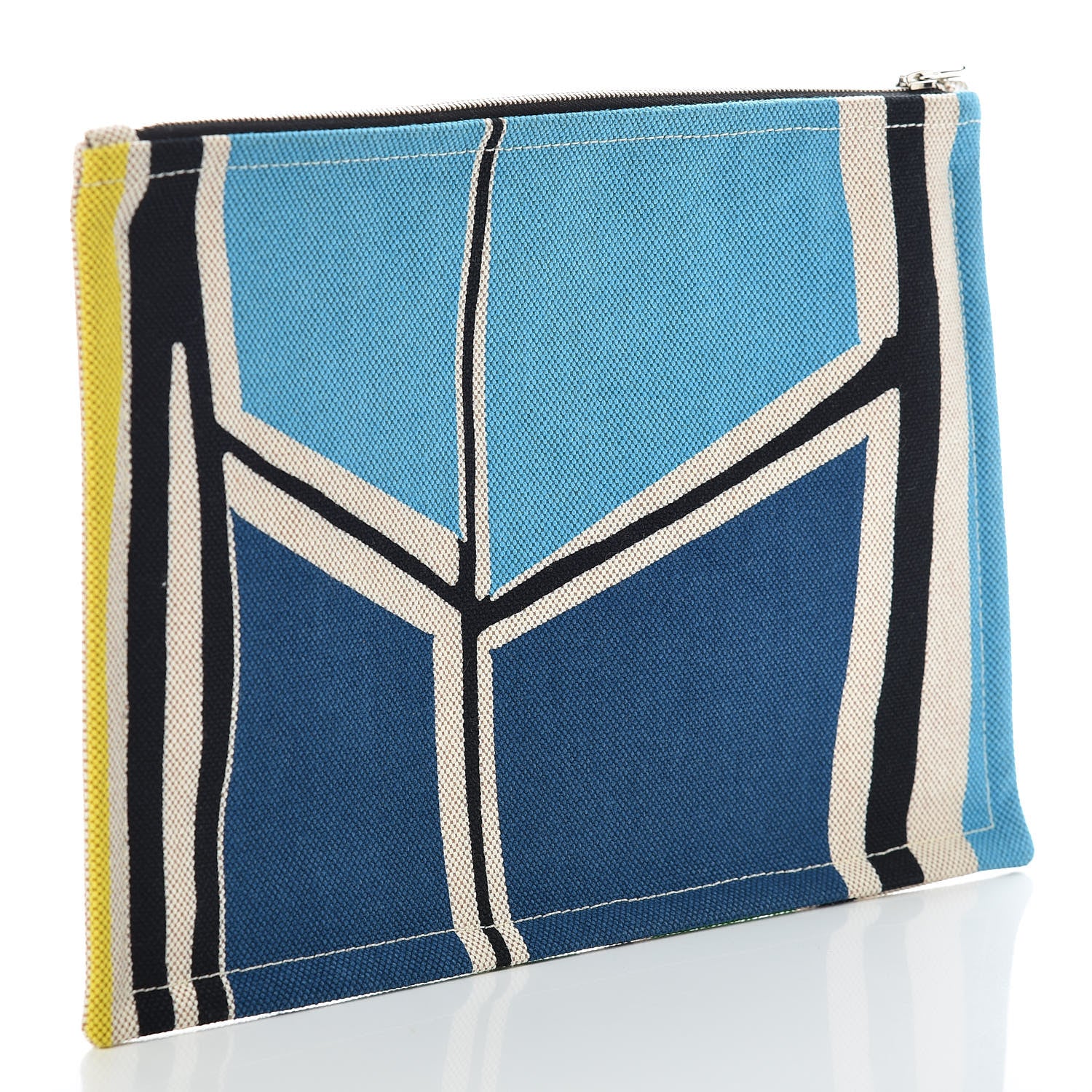 Hermes Toile Flat Waikiki Pouch 3 of 6