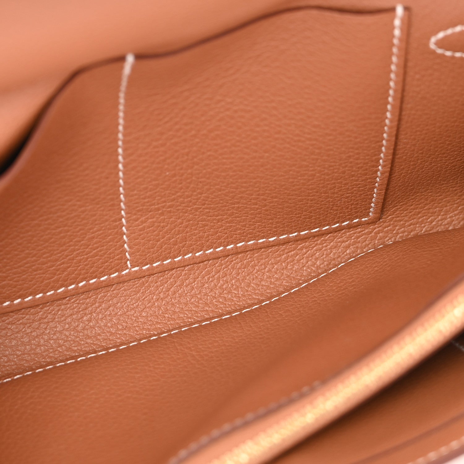 Hermes Evercolor Kelly Wallet To Go Gold 5 of 14