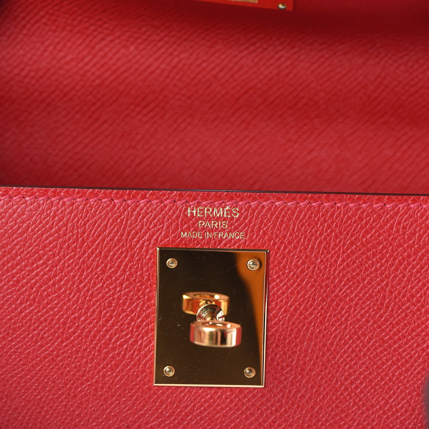 Hermes Epsom Kelly Sellier 28 Rouge Casaque 21 of 40