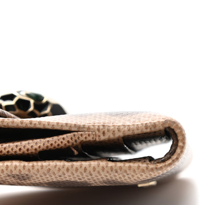 Bulgari Karung Calfskin Serpenti Forever Compact Wallet Brown 10 of 11