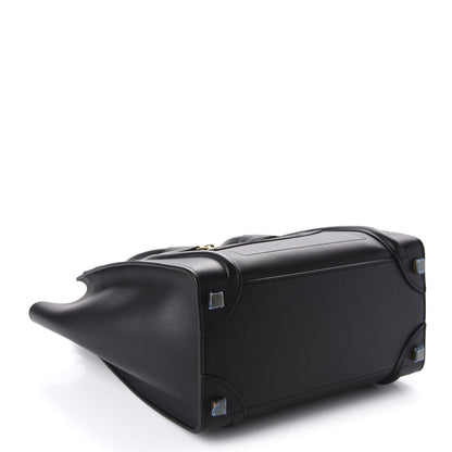 Celine Smooth Calfskin Micro Luggage Black 4 of 10