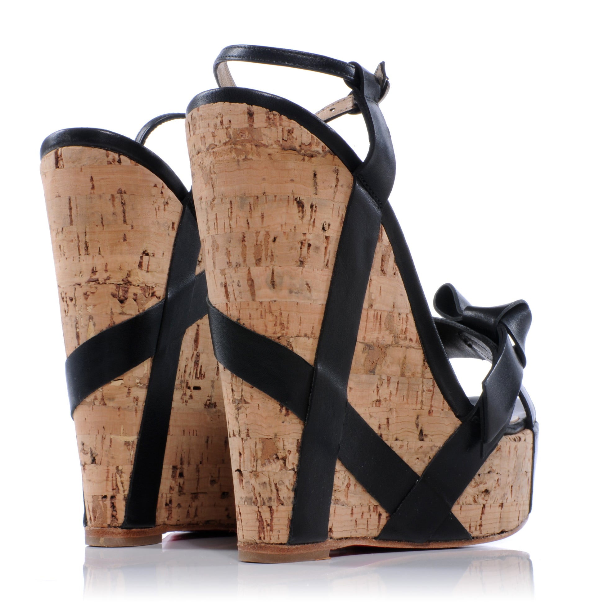 Christian Louboutin Miss Cristo 140 Cork Wedges 36 3 of 6