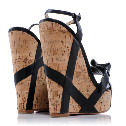 Christian Louboutin Miss Cristo 140 Cork Wedges 36 3 of 6