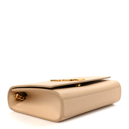 Saint Laurent Grain De Poudre Small Monogram Kate Satchel Nude Powder 4 of 12