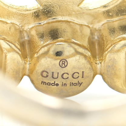 Gucci Pearl Double G Ring M Gold 5 of 6
