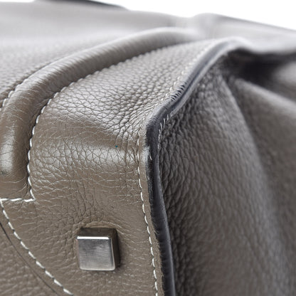 Celine Drummed Calfskin Mini Luggage Souris 12 of 17