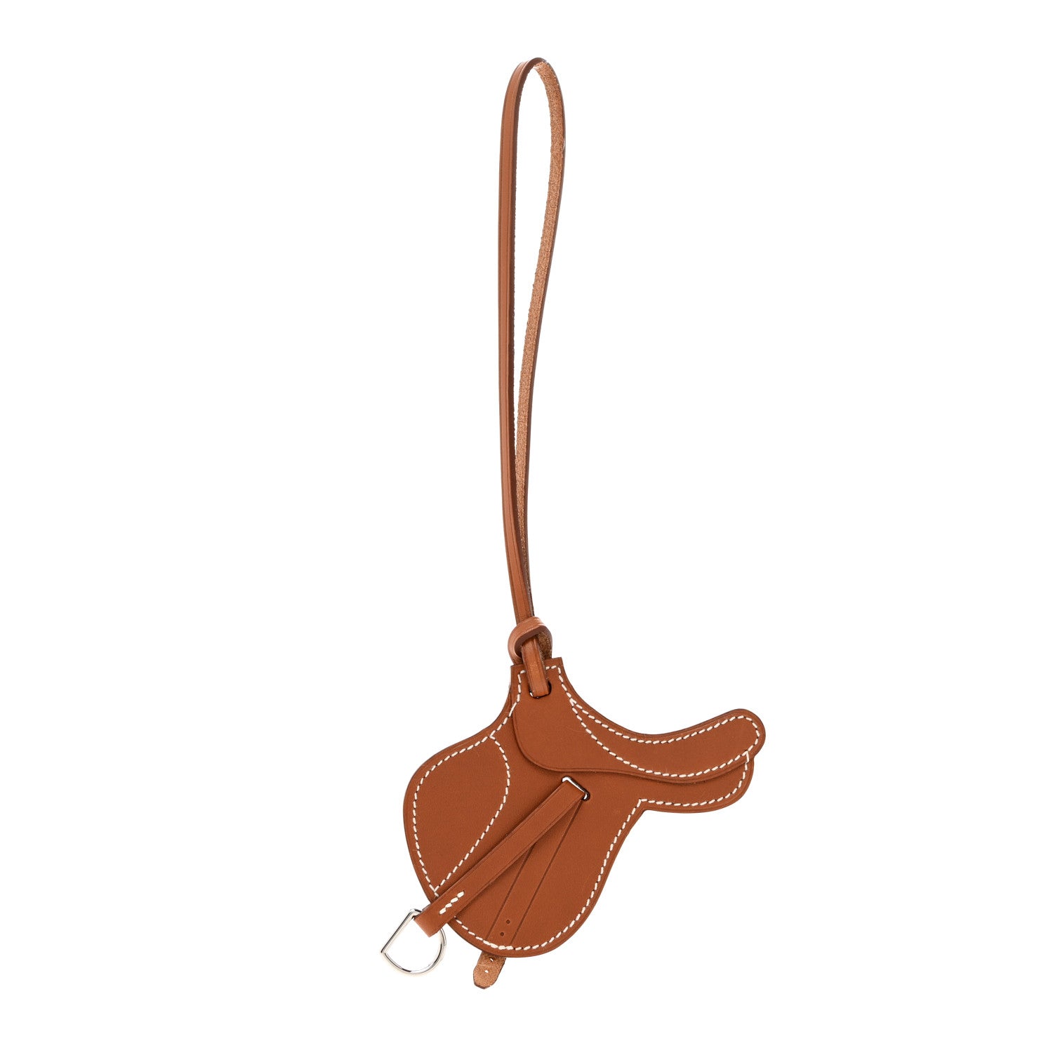 Hermes Natural Barenia Paddock Selle Horse Saddle Bag Charm 1 of 4