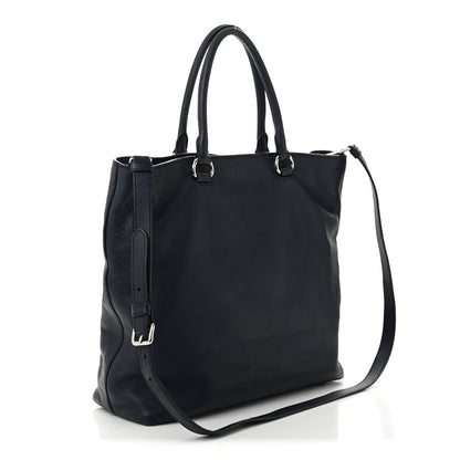 Prada Vitello Daino Shopping Tote Baltico 3 of 10