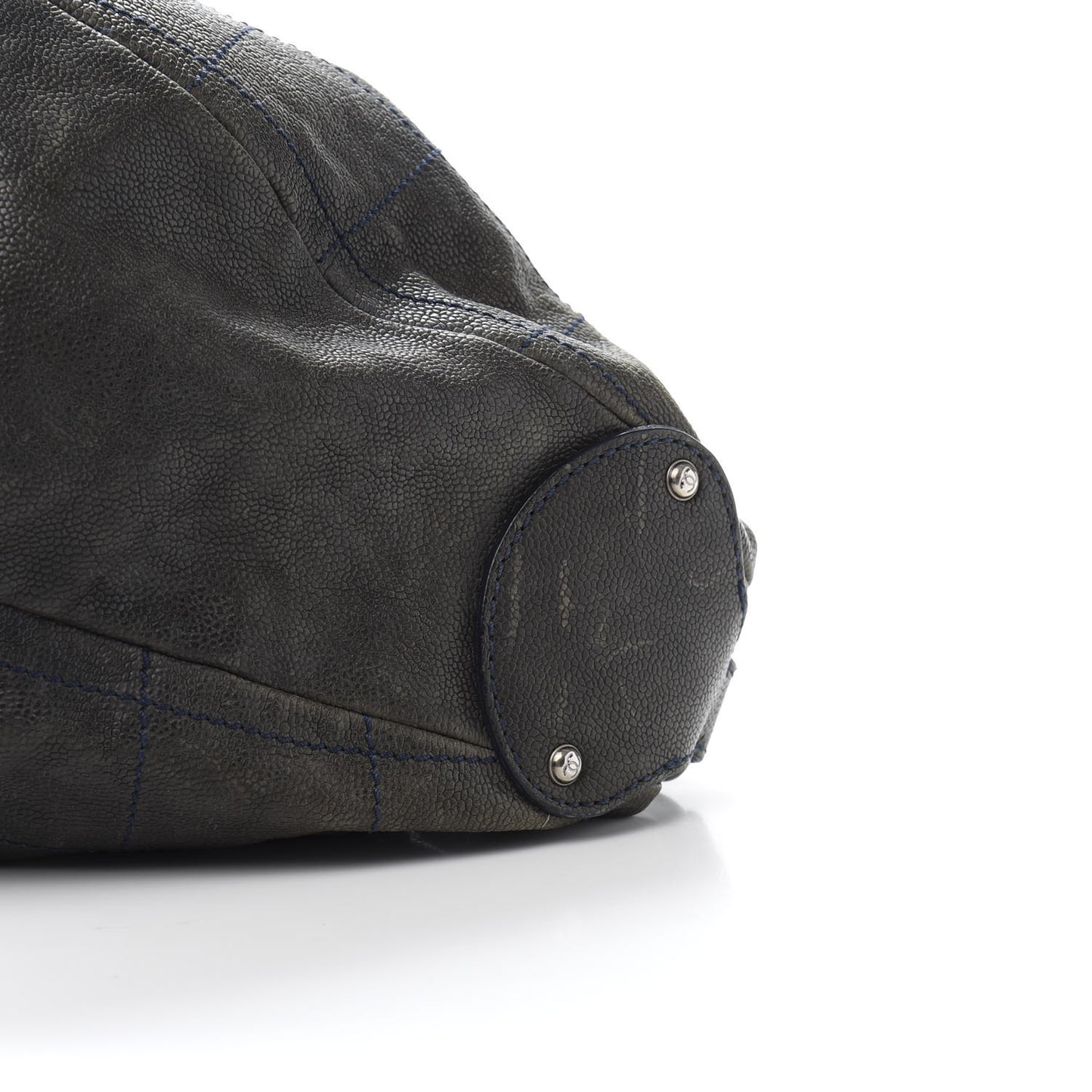 Caviar Stitched Large Outdoor Hobo Black