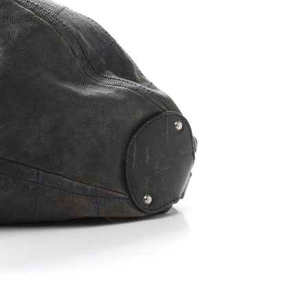 Chanel Caviar Stitched Large Outdoor Hobo Black 12 of 14