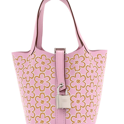 Hermes Swift Micro Lucky Daisy Picotin Lock Mauve Sylvestre 8 of 11