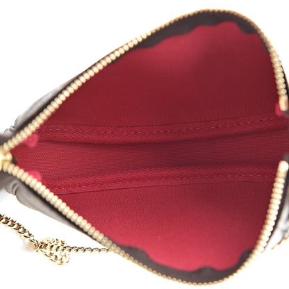 Louis Vuitton Monogram 2019 Christmas Animation Mini Courchevel Pochette Accessories Fuchsia 5 of 8