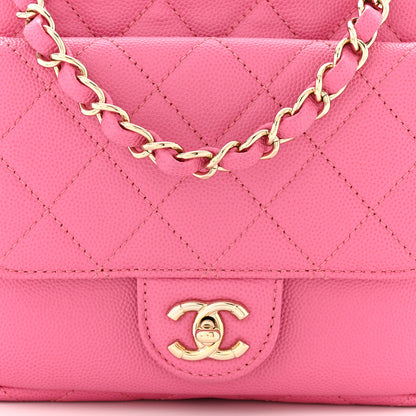 Chanel Caviar Quilted CC Day Camera Case Pink 8 of 10