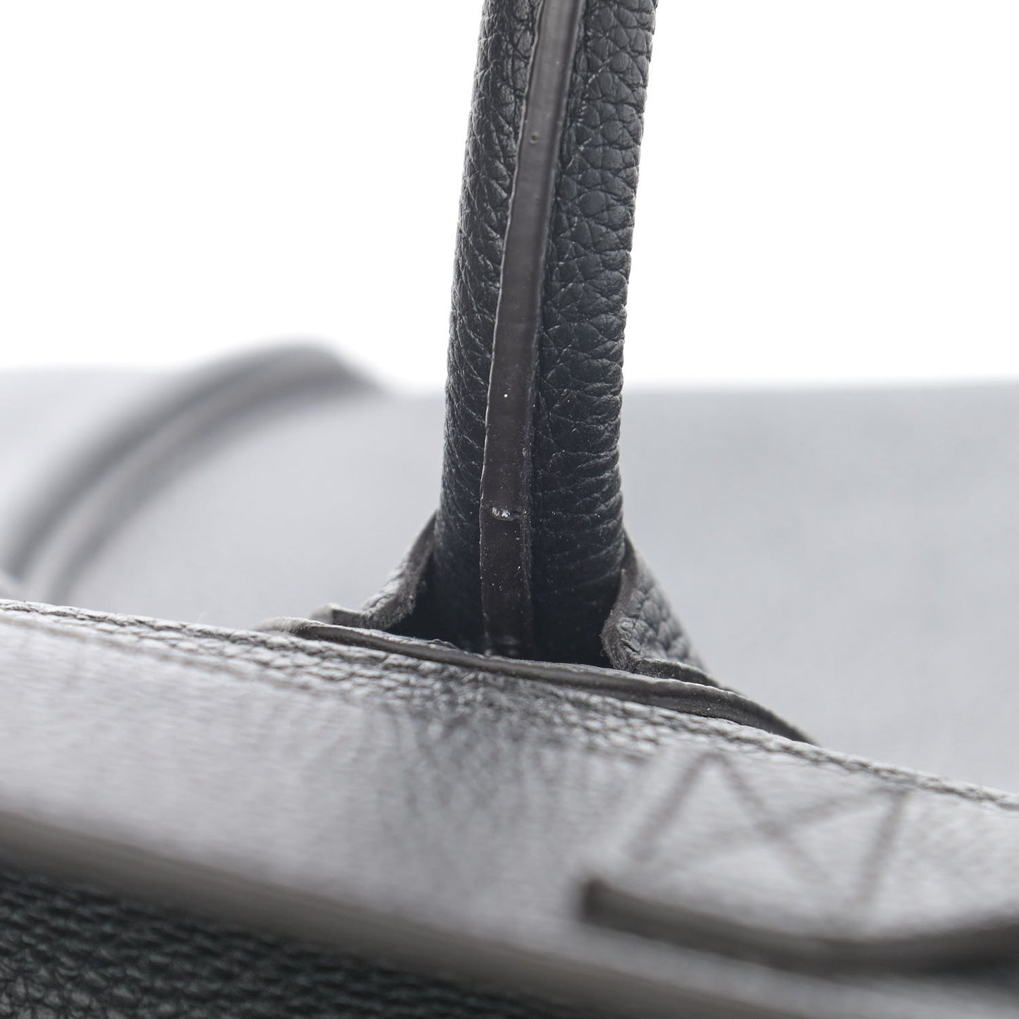 Drummed Calfskin Mini Luggage Black