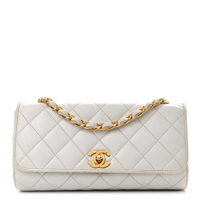 Chanel Lambskin Quilted Single Flap White 1 of 15