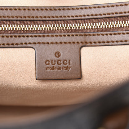 Gucci Soft GG Supreme Monogram Small Crossbody Tote Beige Cuir 5 of 9